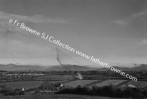 COUNTY DOWN LANDSCAPES WITH MOURNE MOUNTAINS FROM SOUTH WEST OF RATHFRILAND